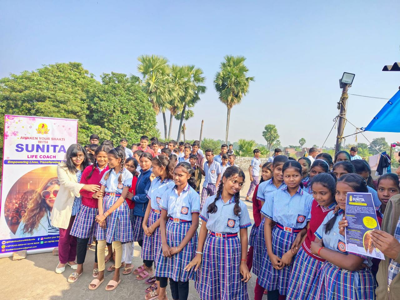 Students attending Coach Sunita Kumari session